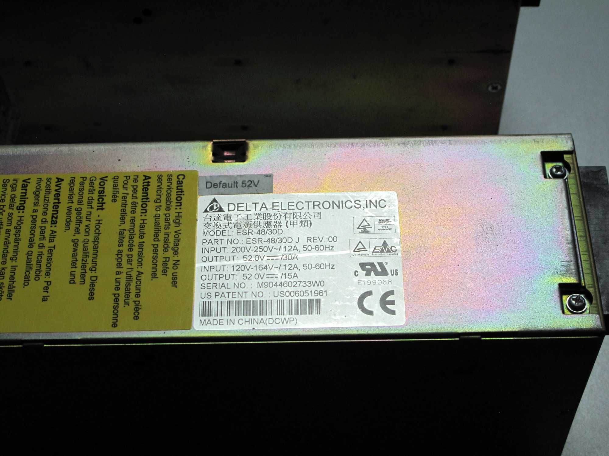 Зарядний пристрій / Блок живлення Delta ESR-48/30D 48В 30А 1,8 кВт