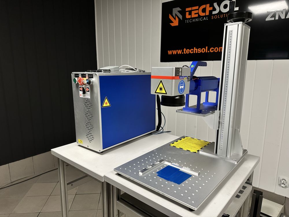 Nowa Znakowarka Laserowa TECHSOL FIBER-TS 30W, 200x200, 300x300 mm.