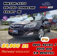 Opel Astra J*2011 rok*1,4 B*87 KM*I właściciel*Raty