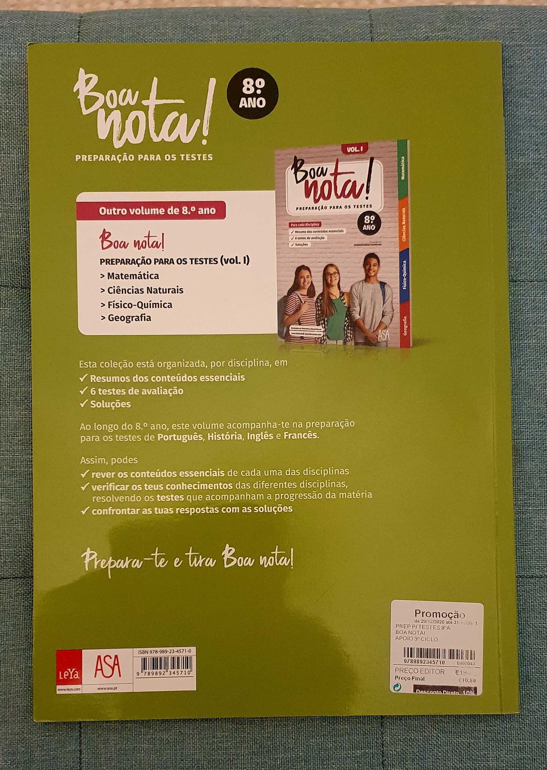 Manuais de preparação para os testes do 8º ano - 2 volumes