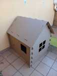Domek z tektury do po malowania 115 cm x 93 cm x 110 cm