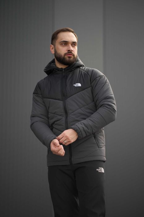 Куртка чоловіча осіння The North Face сіра