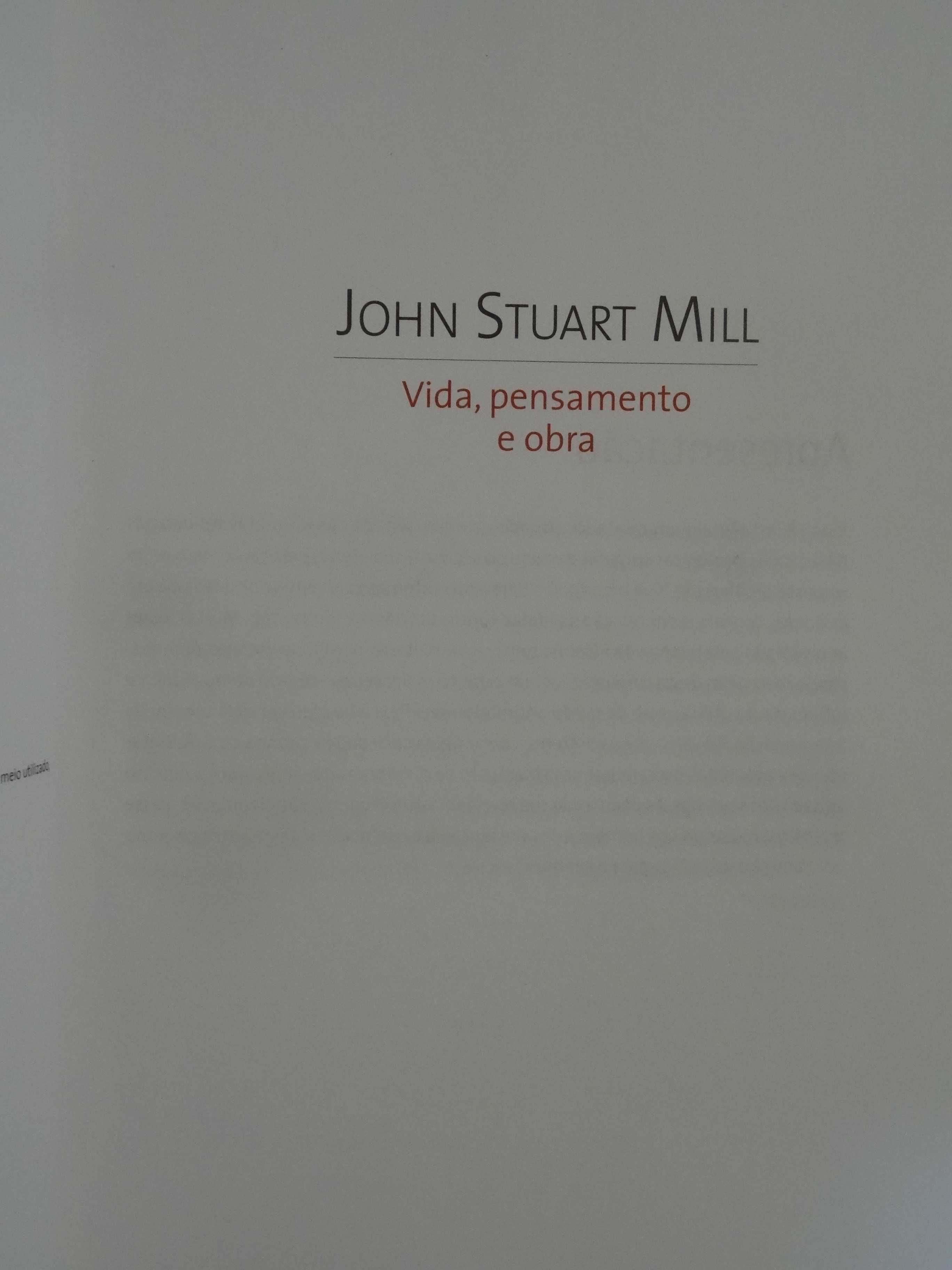 Vida Pensamento e Obra de John Stuart Mill