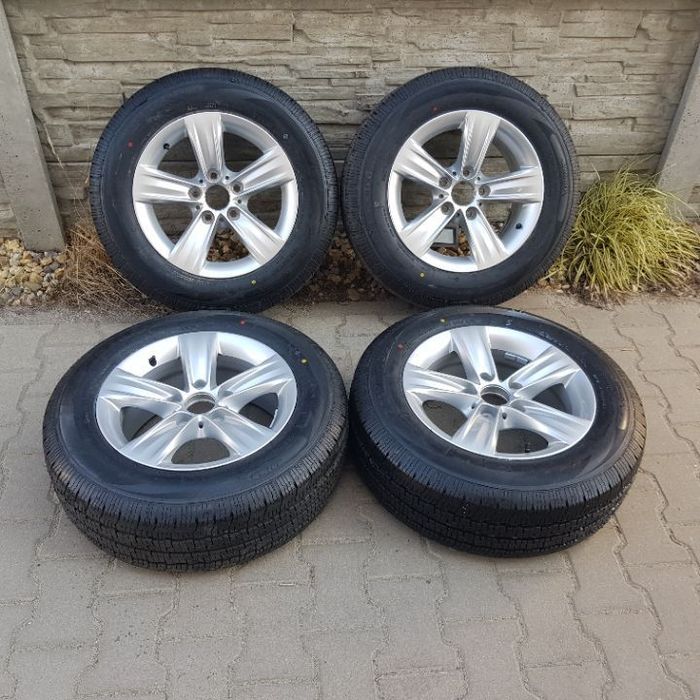 4x 7,5x16 ET37 5x120 Nowy komplet kół aluminiowych z oponami letnimi VW T5, T6 Transporter, Multivan