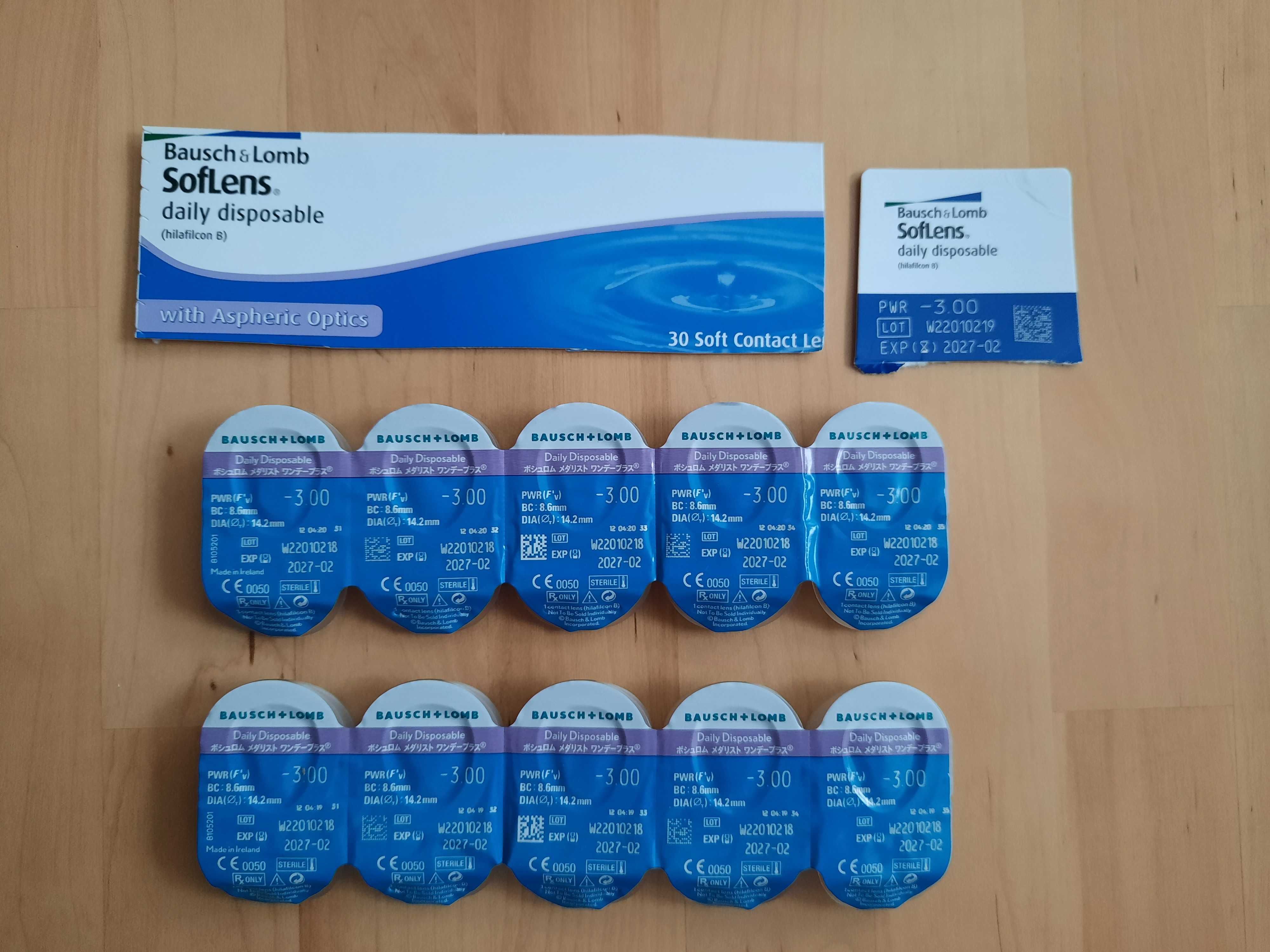 Soflens Daily Disposable, soczewki jednodniowe