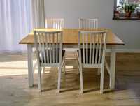 Stół Ikea Ingatorp 155-217x87 + 6 krzeseł Nornnäs