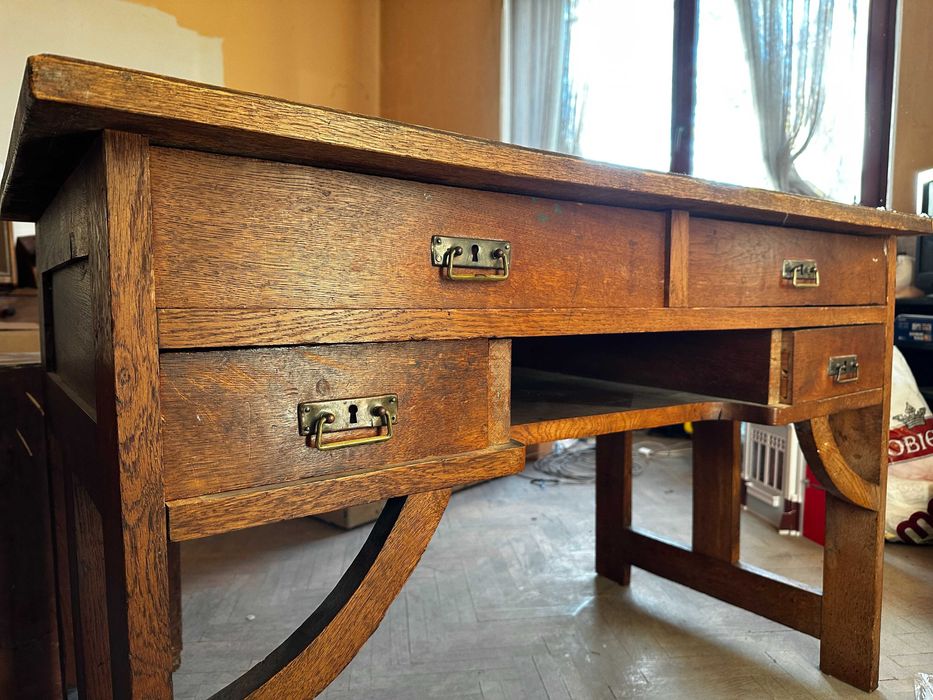 Dębowe biurko - ANTYK!!! Do renowacji