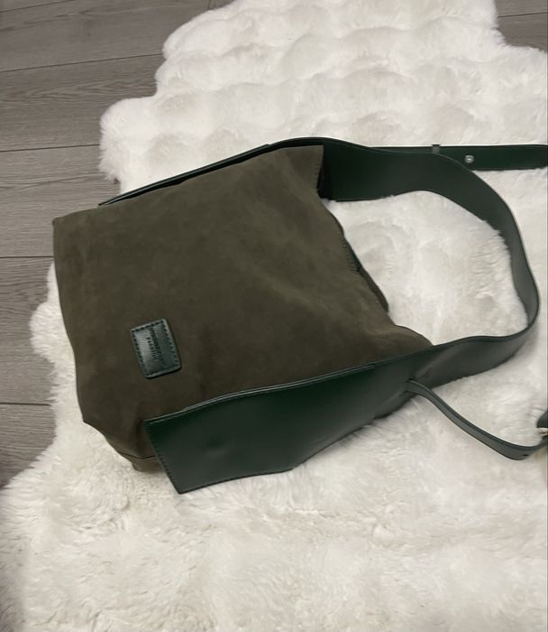 замшева сумка тоут