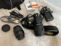 Nikon d90 + obiektyw AF-S NKKOR 18-55mm + 18-105mm