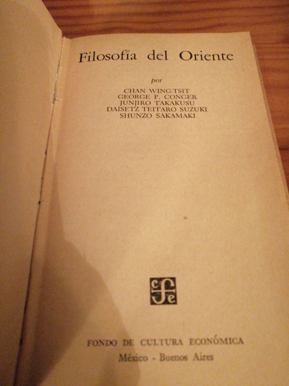 Filosofia del oriente.