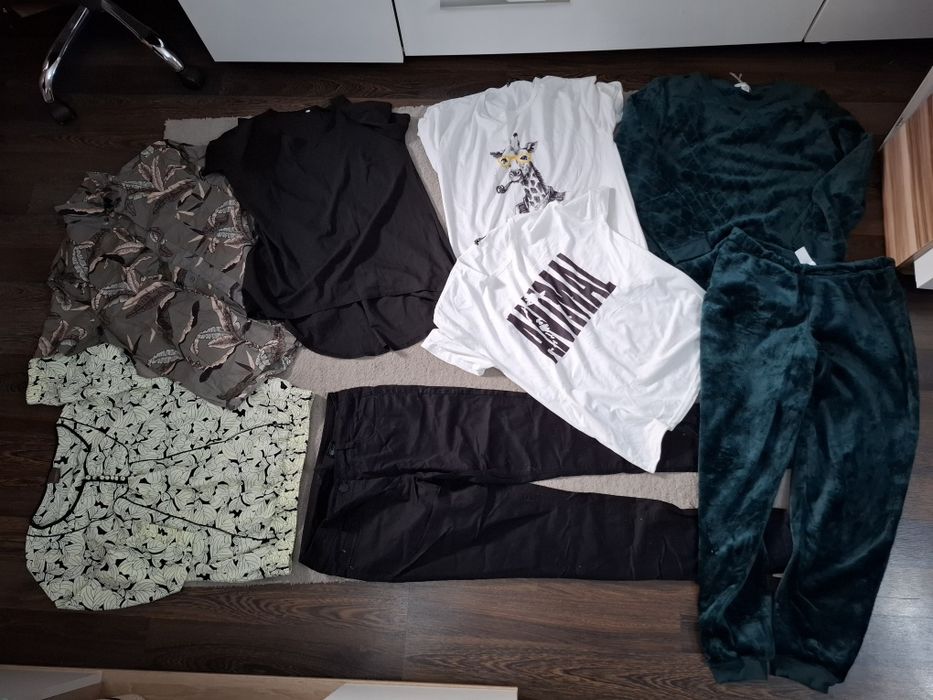 Odzież paka L/40-42 spodnie bluzka koszula dres