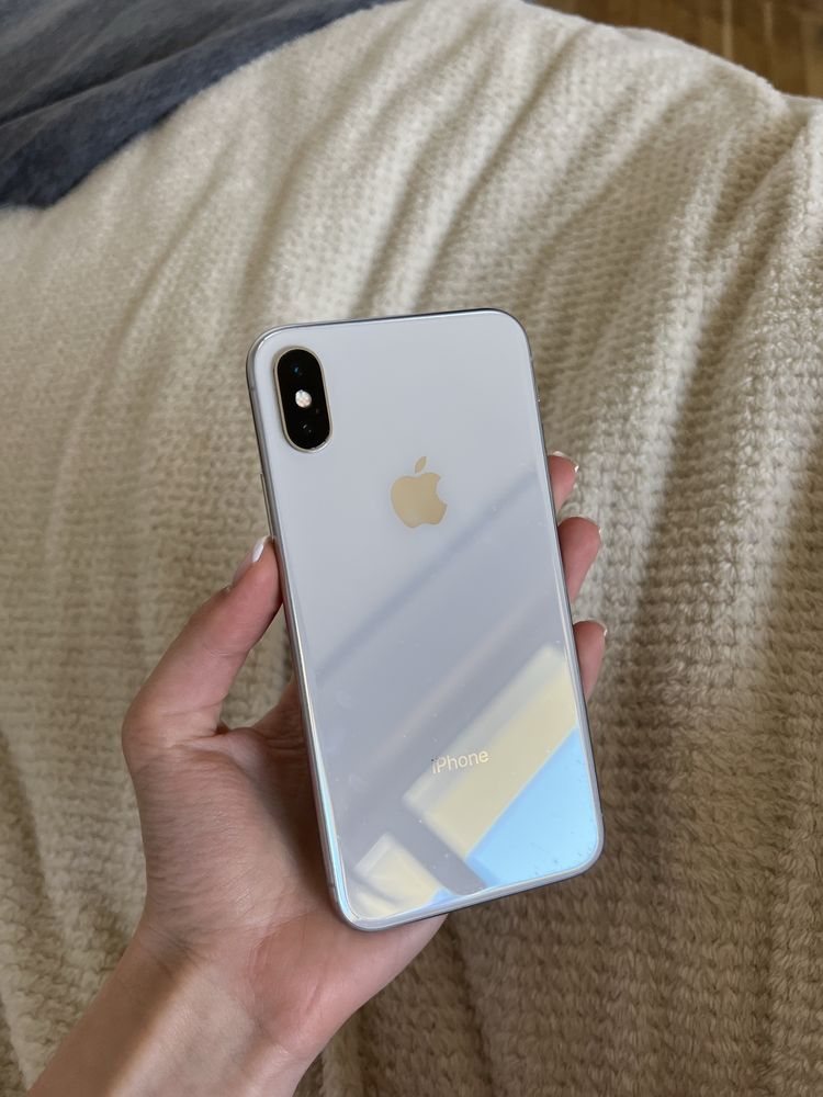 iPhone X, білий, 256 ГБ