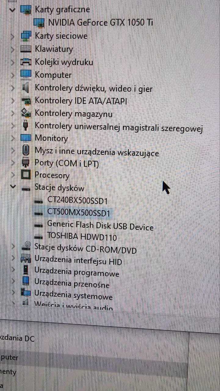 Komputer stacjonarny i7-3820, GTX 1050Ti, 16GB RAM, Dysk SSD 250.