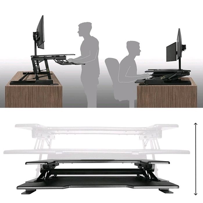 Duronic DM05D1 nakładka na biurko do pracy siedzącej - stojącej