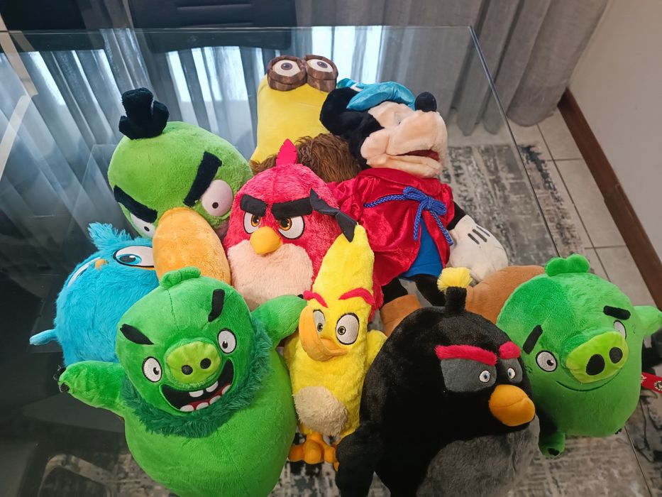 Peluches angry birds, minimo, mickey