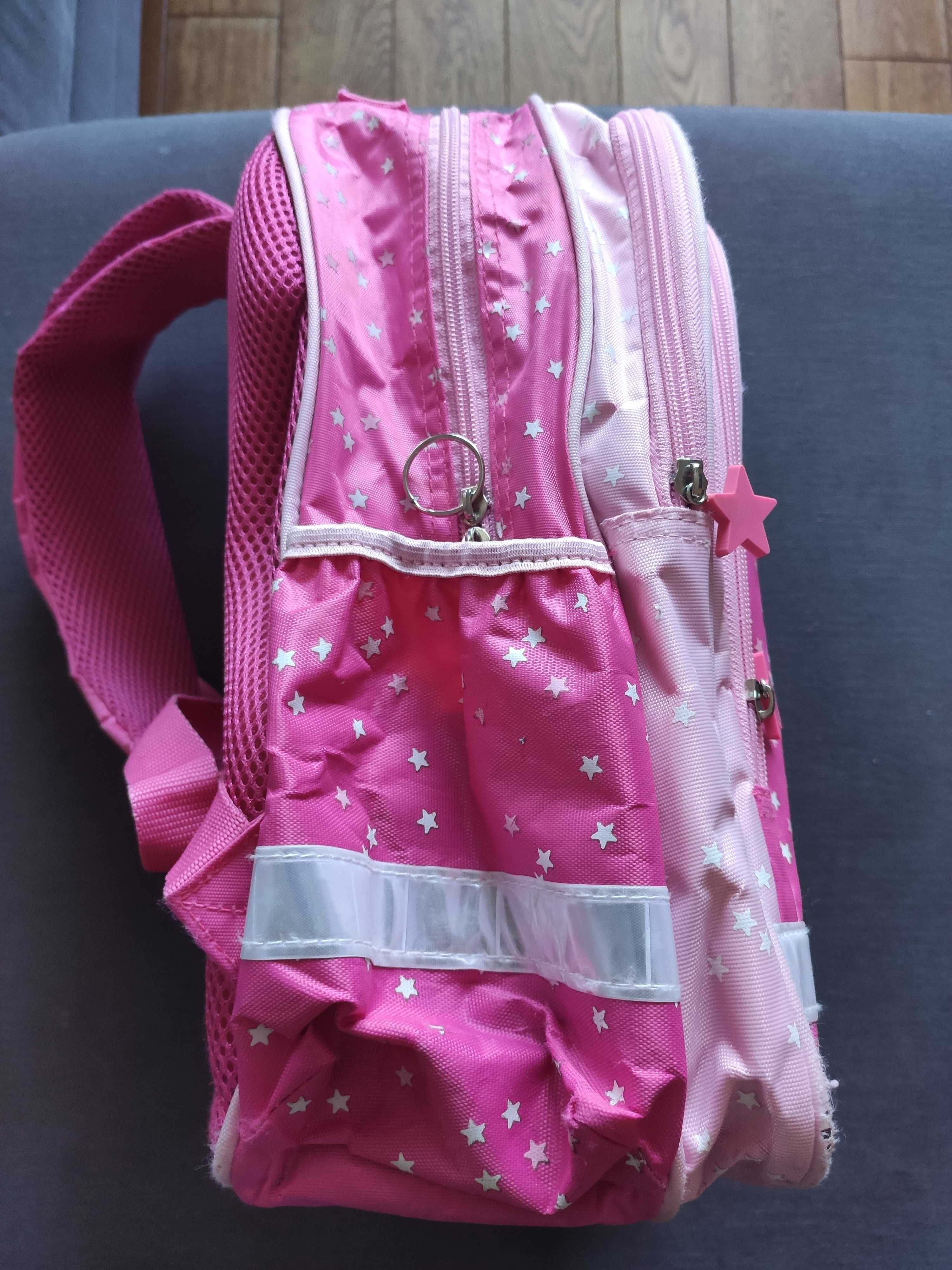 Plecak szkolny dla dziewczynki 1-3, różowy, jednorożec