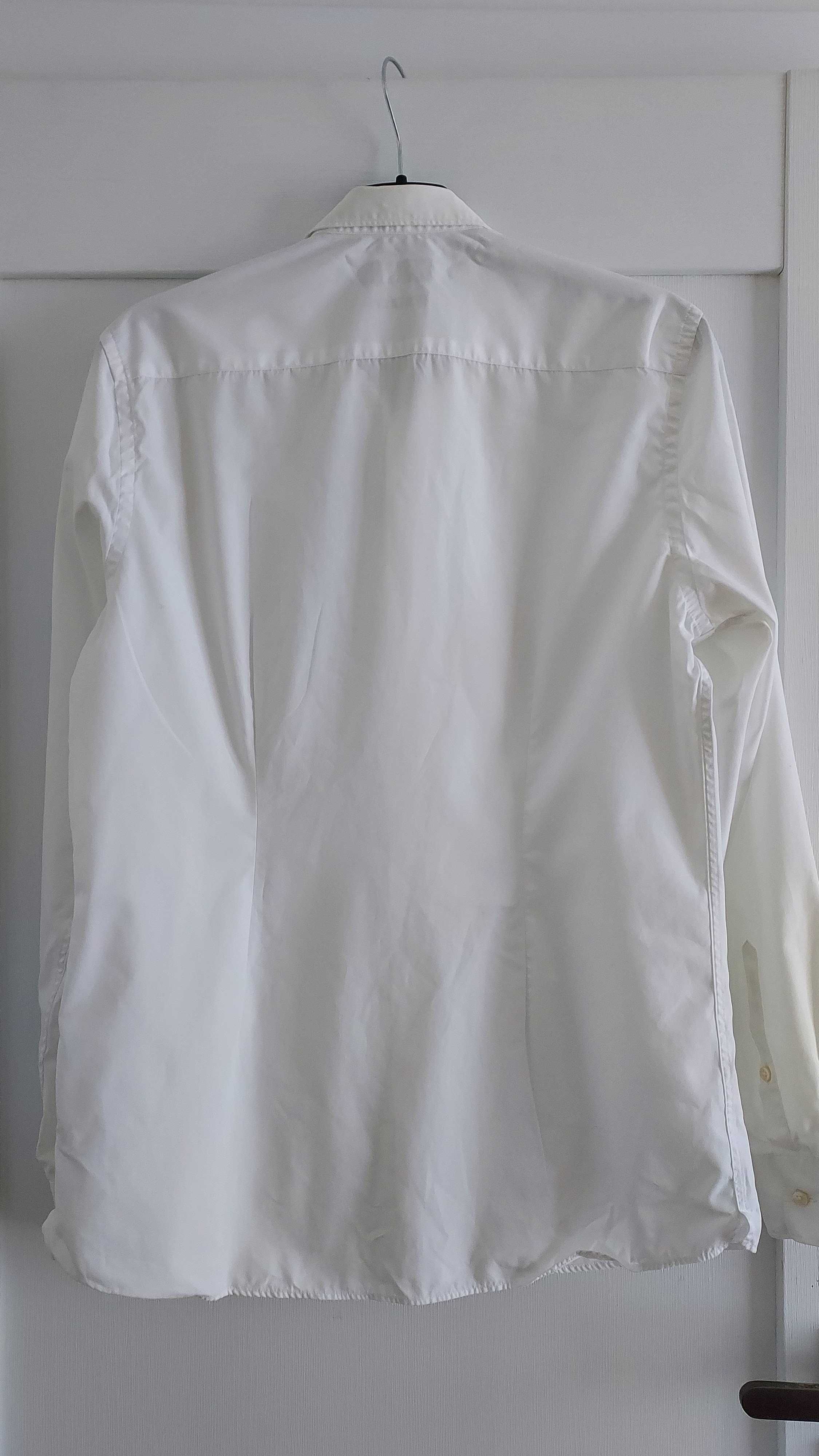 Biała koszula męska Next S slim fit 39 cm