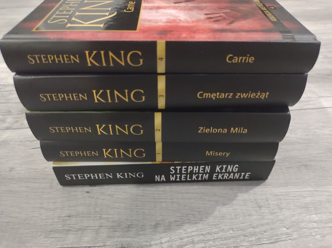 Książki 4 tomy Kolekcja mistrza grozy, Stephen King na wielkim ekranie