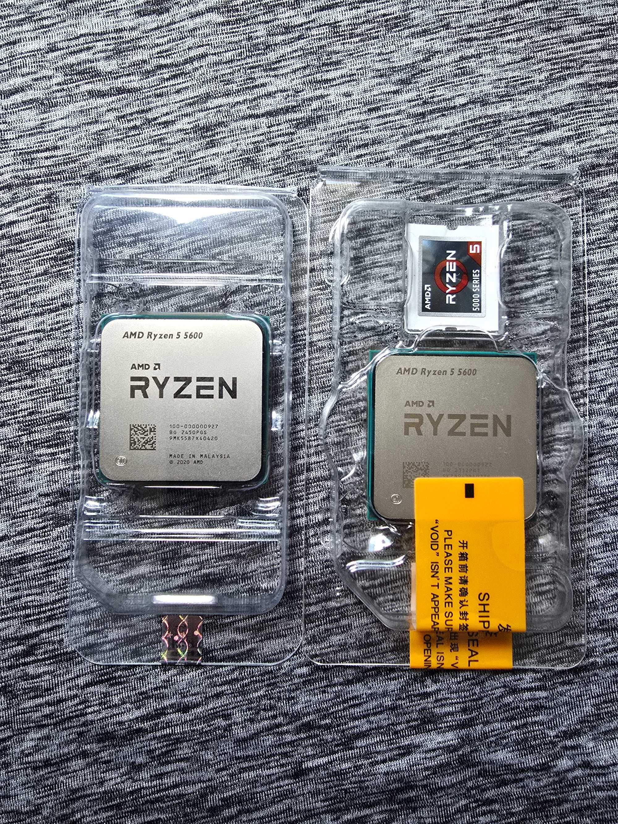 Ryzen 5 5600 AMD TRAY AM4 Нові процесори пломба