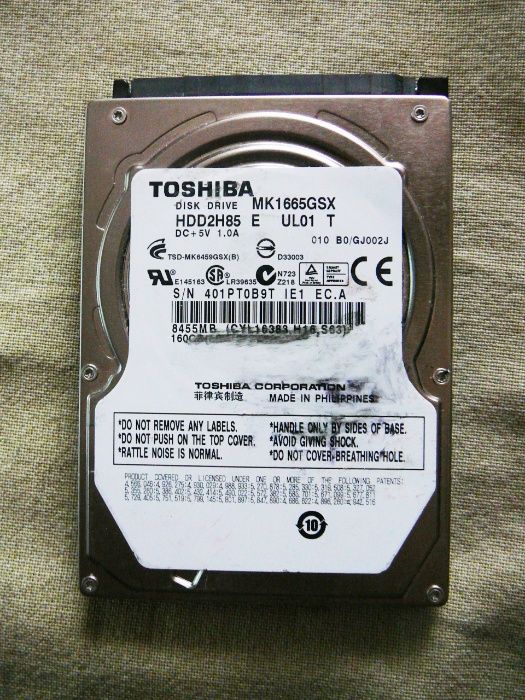 Жорсткий диск Toshiba MK1665GSX 160 гігабайт