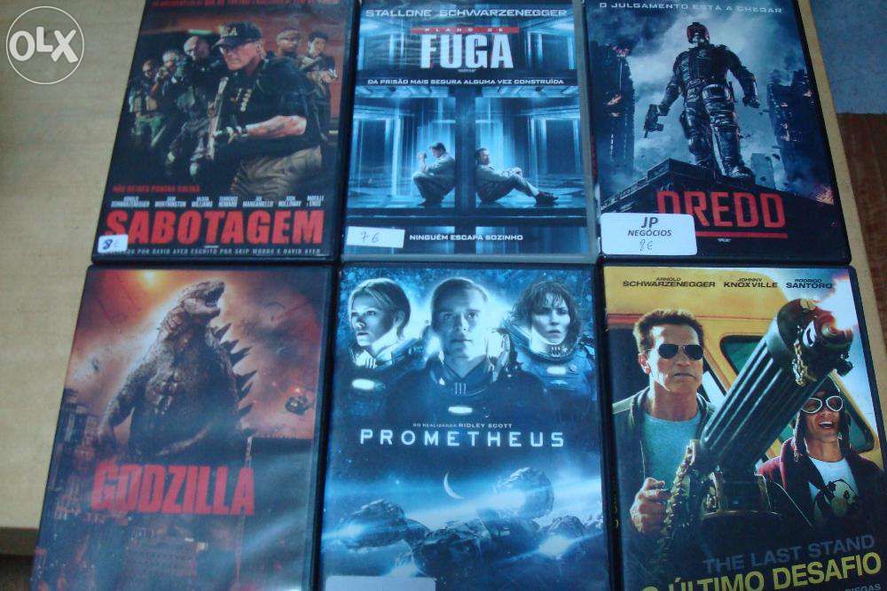 35 dvds recentes originais novos, usados e até selados