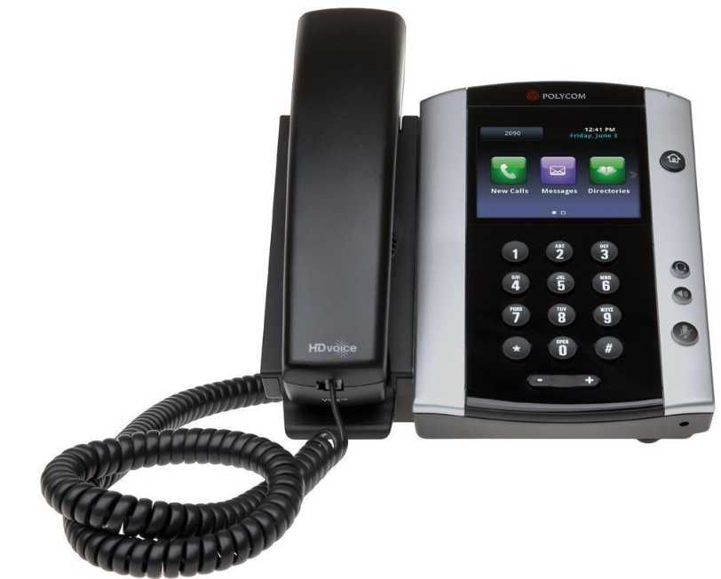 IP-телефон Polycom VVX 500 (OpenSIP) + PoE адаптер TP-LINK TL-PoE150S