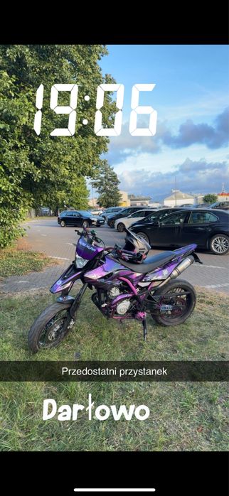 YAMAHA WR125X 125cc, 2013r. FIOLETOWA, KAT. B,A1