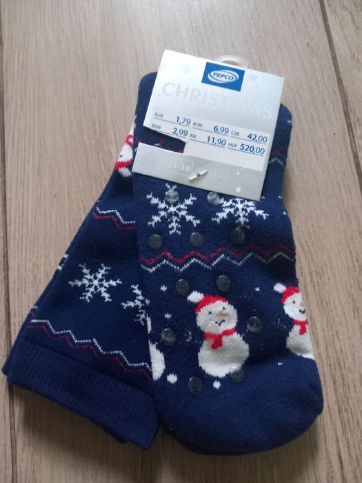 Skarpetki świąteczne antypoślizgowe roz 35-38 nowe