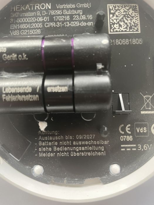 Czujniki dymu Hekatron Genius Plus 10 sztuk