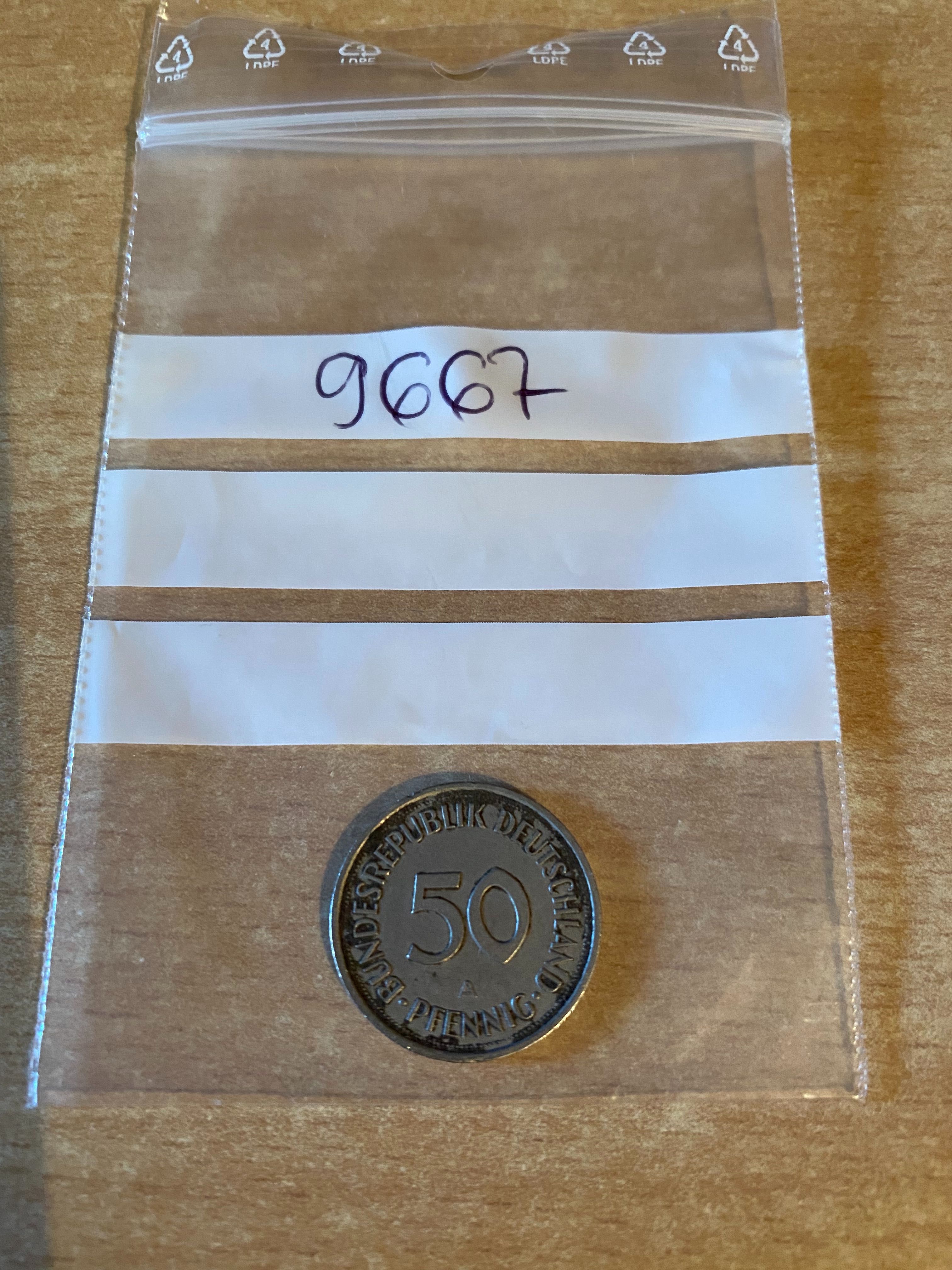50 Pfennig 1990 Moneta, Niemcy - RFN, Berlin, EF