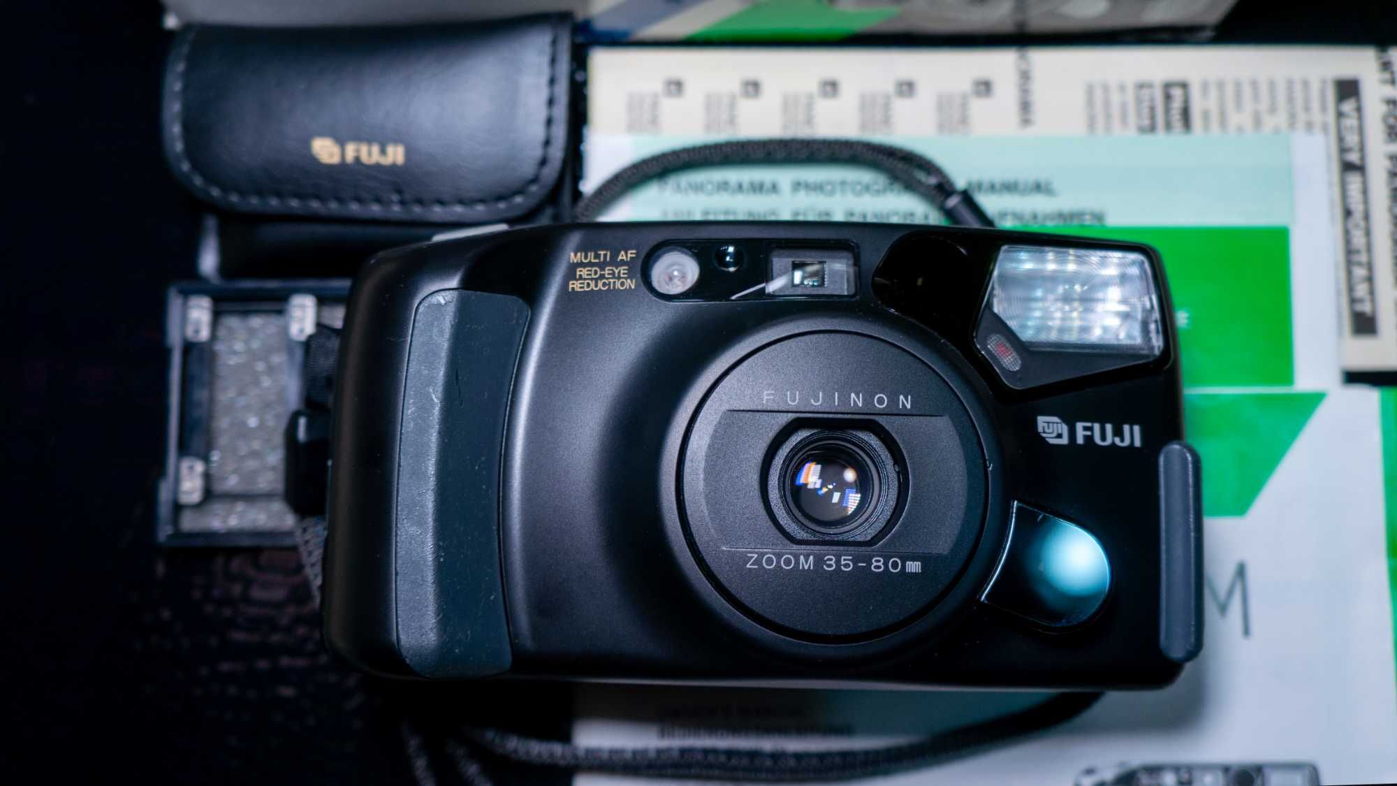 Фотокамера Fuji DL-1000 Zoom Date коробка ремінець доки фотоаппарат
