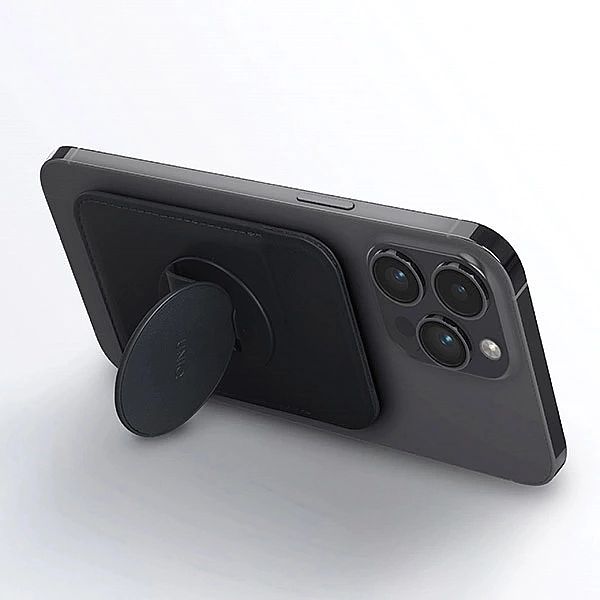 Portfel magnetyczny UNIQ Flixa MagSafe z podpórką - żółty