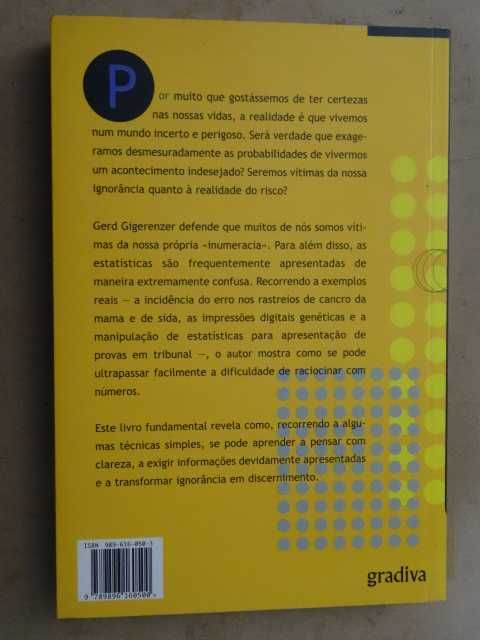 Calcular o Risco de Gerd Gigerenzer - 1ª Edição