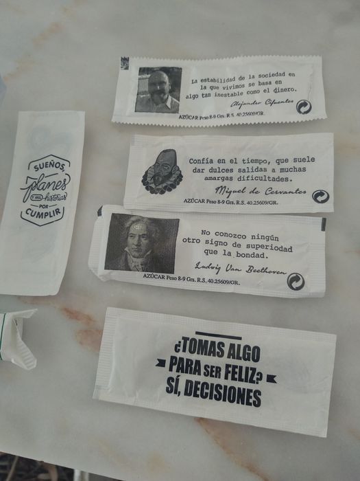 Pacotes de Açúcar do Sul  de Espanha.