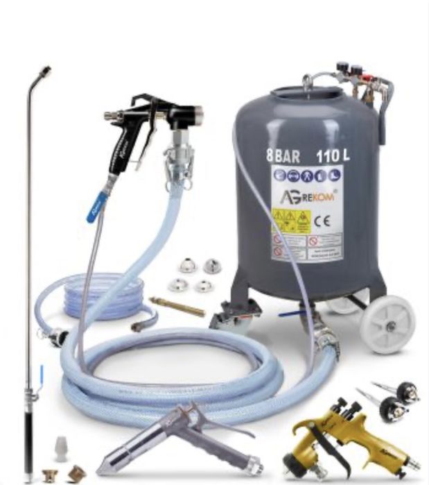 Agregat TYNKARSKI MALARSKI Agrekom Kaleta duży zbiornik ZESTAW