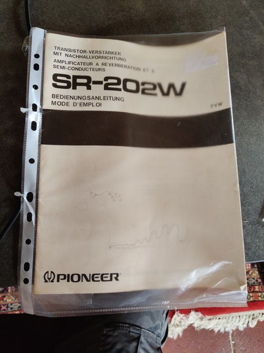 Pioneer SR-202W Reverberation pogłos ECHO