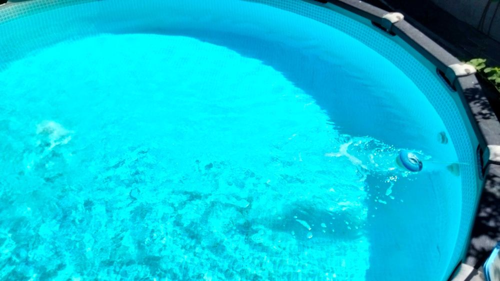 Piscina suspensa redonda