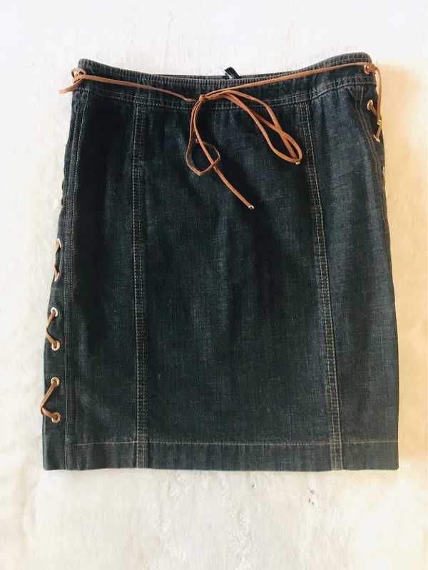 Escada spódnica czarny jeans 36 vintage