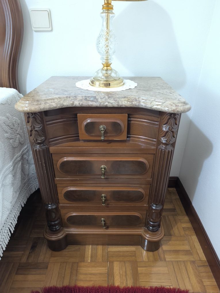 Mobília de Quarto completo de nogueira