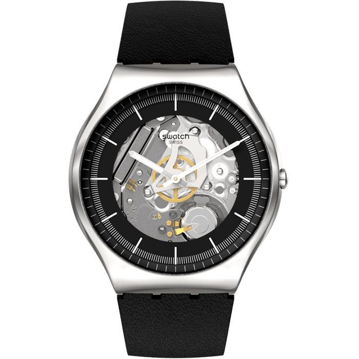 SWATCH BLACK SKELETON SS07S115 унісекс, водонепроникні