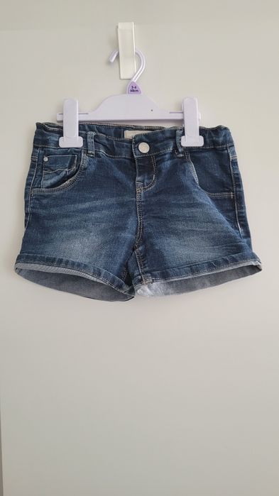 Krótkie jeansowe spodenki rozm 128