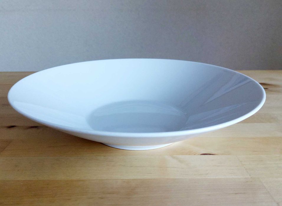 IKEA Porcelanowy Talerz Głęboki/Miska 28 cm 3szt. Biały Cena za Całość