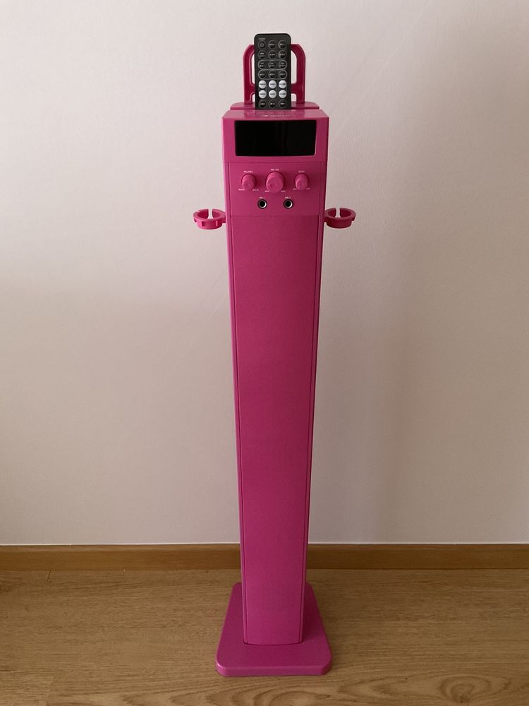Coluna/Sistema de Karaoke Infantil Auna HiTower Cor-de-Rosa