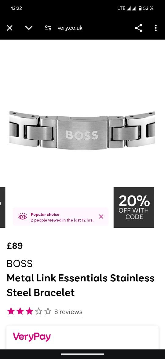 Браслет Hugo Boss