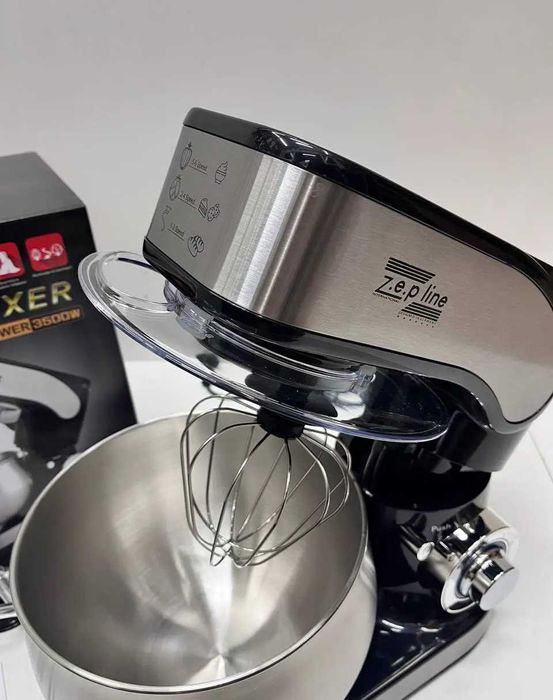 Тістоміс міксер / кухонный комбайн 3500 вт з чашею 6 л, планетарний