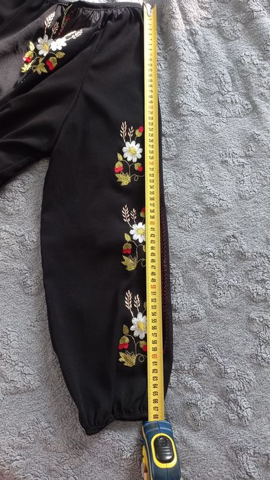 Вишиванка вишита сорочка жіноча чорна