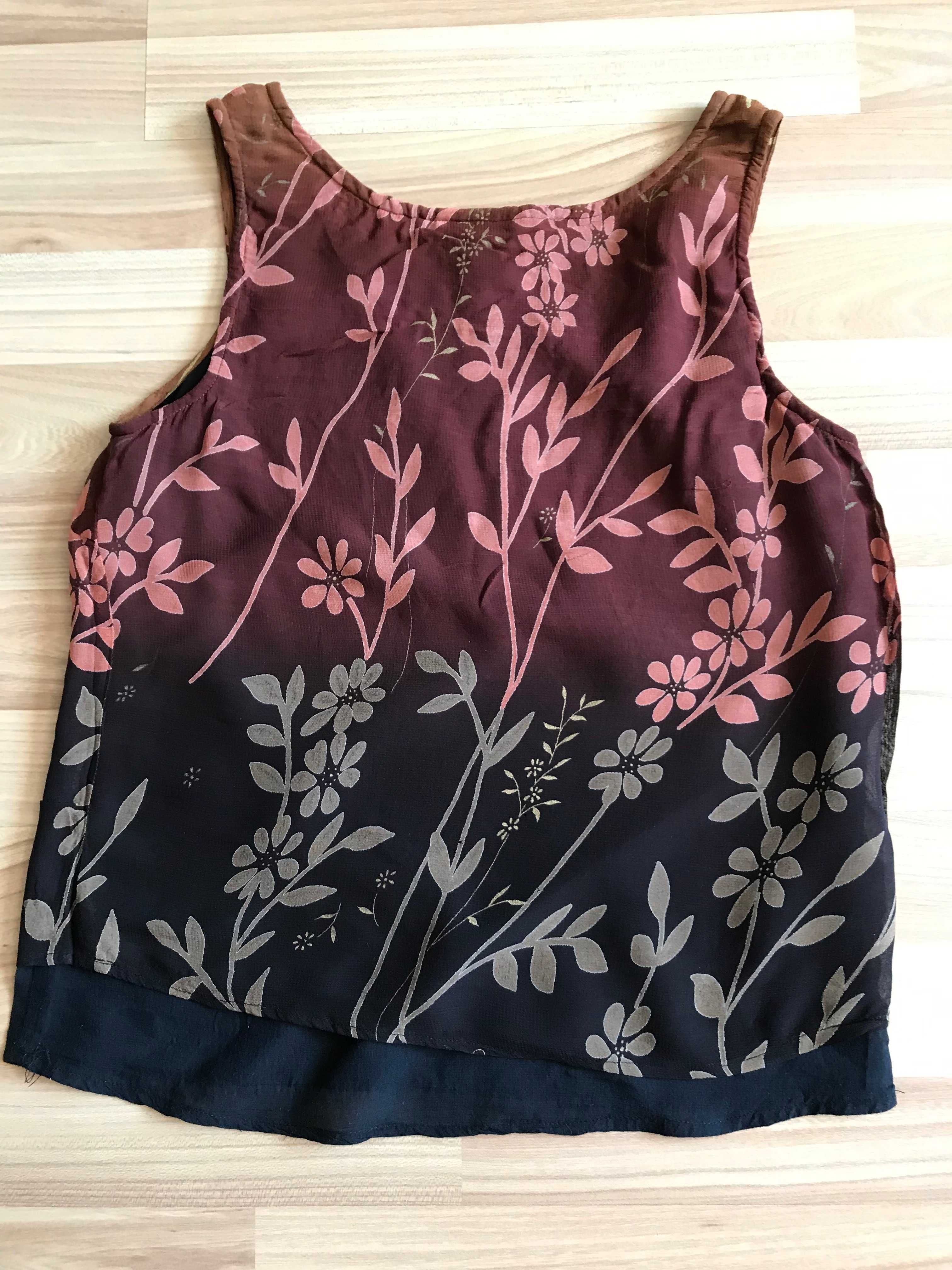 Lekka bluzka na ramiączkach r. 34 boho retro vintage