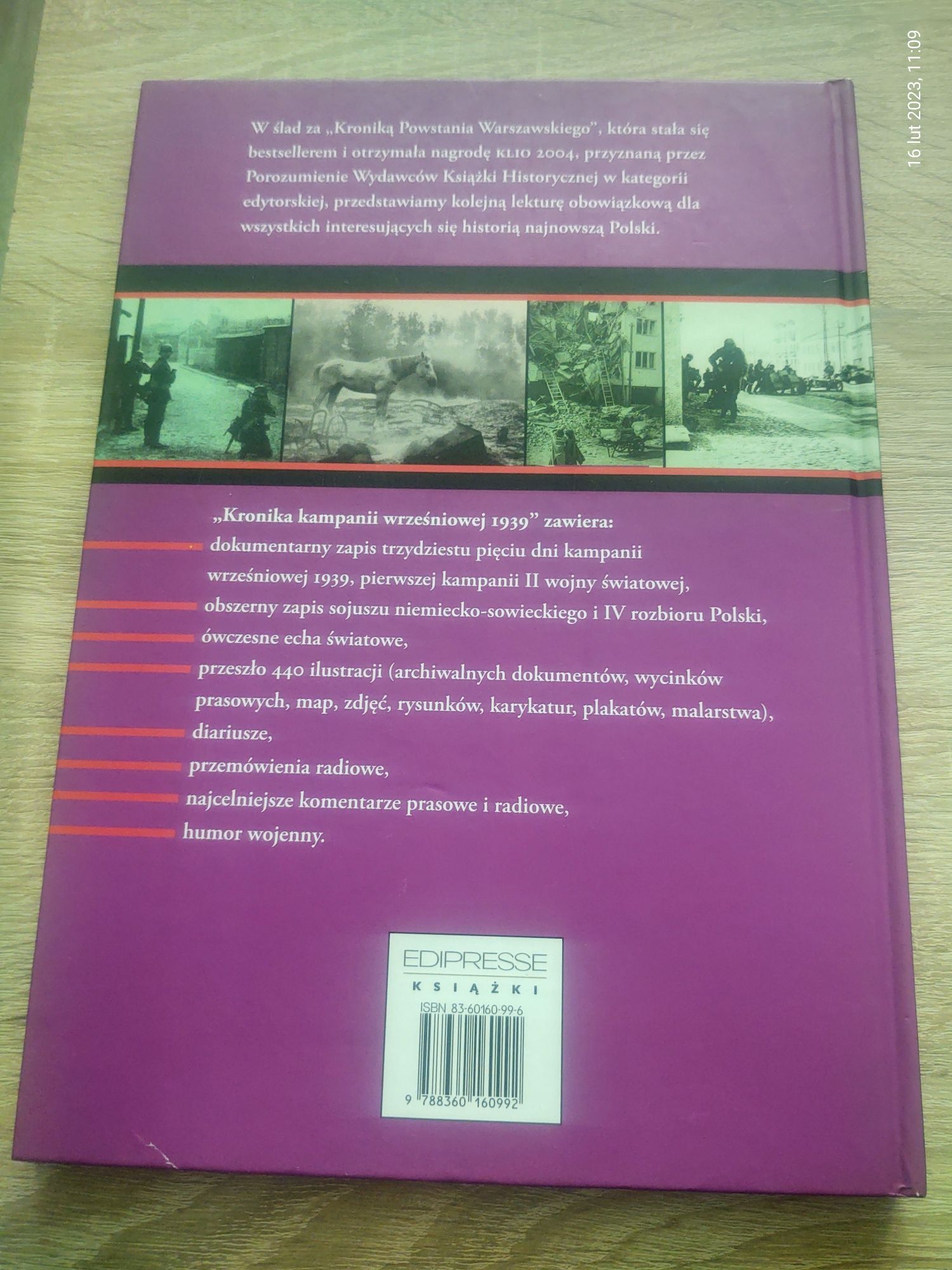 Kronika kampanii wrześniowej 1939 - książka w grubej oprawie, nowa