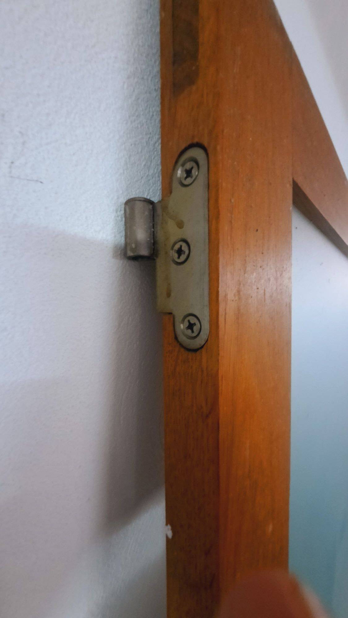 6 Portas em madeira maciça 1 porta madeira e vidro com ferragens aço i