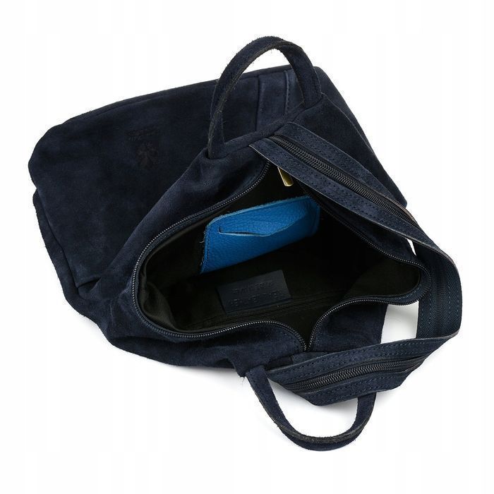 Vera Pelle włoski Plecak Skórzany damski mały